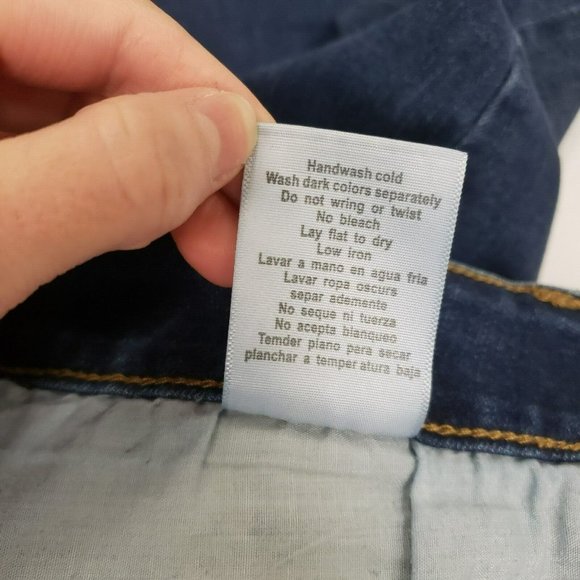 Judy Blue Womens Skinny Fit Mid Seam Stitch Jeans Size 14 Faded Dark Wash Denim - Picture 5 of 9